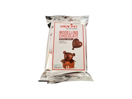Saracino modelovací čokoláda Hnědá 250g