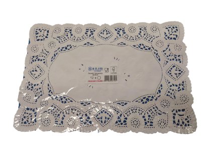 Dortová krajka obdélník 12ks (více variant)