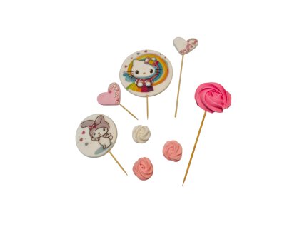 Cukrové zápichy Hello kitty