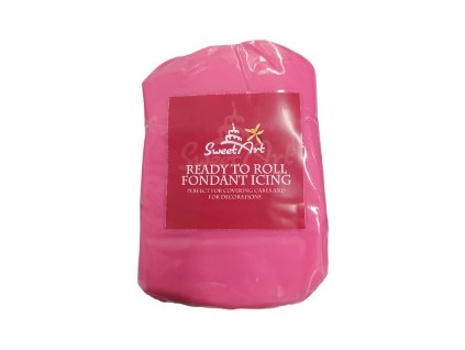 SweetArt potahovací a modelovací hmota Vanilka Pink 250g
