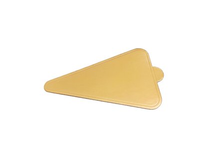 Podložka pod mini dezerty Trojúhelník 11,8x7,8cm Zlatá
