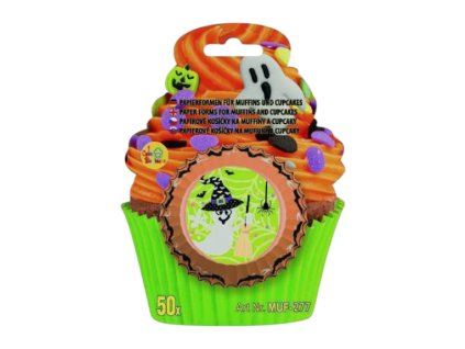 Košíčky Halloweenské s duchem 5cm 50ks