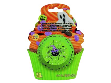 Košíčky Halloweenské s pavoukem 5cm 50ks