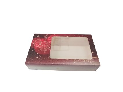 Vánoční krabička Červená 25x15x5cm