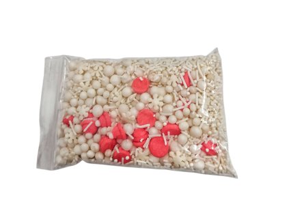 Cukrové zdobení Vánoční bílé 50g