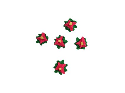 Cukrové květy Červené 20ks