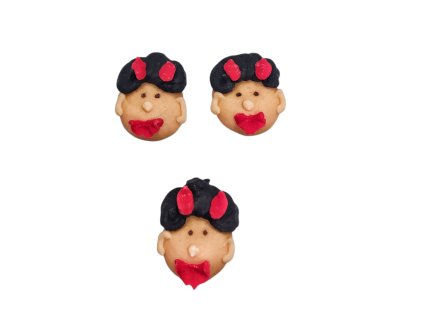 Cukrová dekorace Čert 2,5cm 10ks