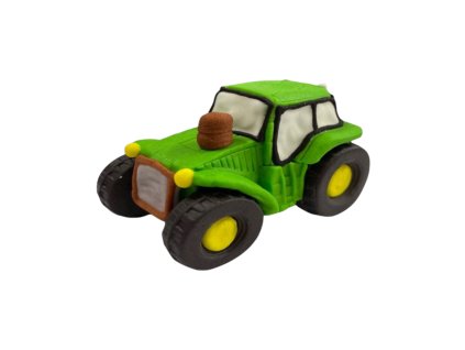 Cukrová figurka Traktor zelený