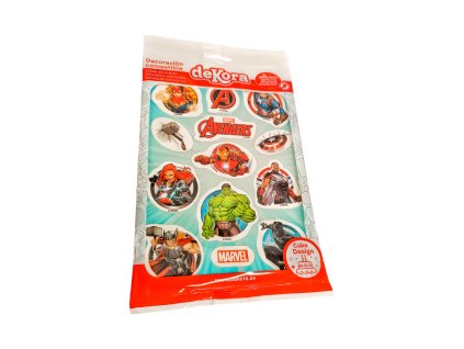 Fondánový list Avangers k vystřihnutí (12ks)