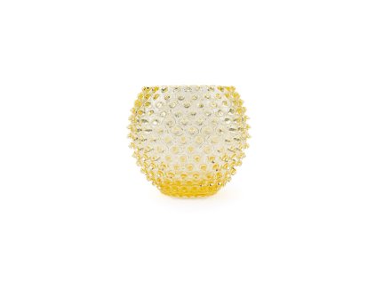 1336 6 hobnail globe vase 18 cm citron