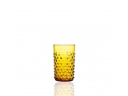 Hobnail Glass Amber