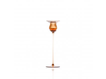 2275 3 tulipan candle holder 25 cm new brown