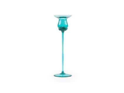 Tulipán Candle Holder 25 cm Turquoise