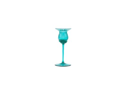 Tulipán Candle Holder 15 cm Turquoise