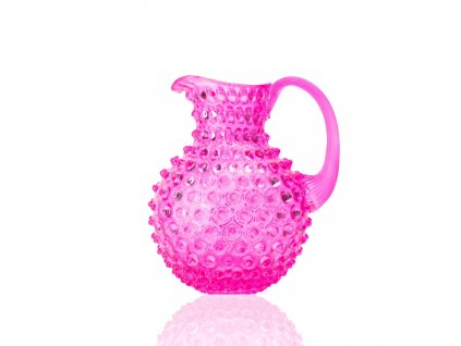 Alice's Paris Hobnail Jug 2L Bright Neon Pink