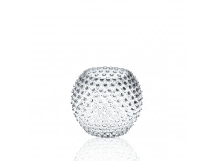 Hobnail Globe Vase 18cm Crystal