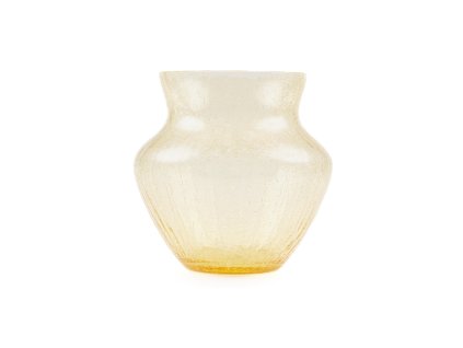 5047 2 frosty dahlia vase 22 cm citron