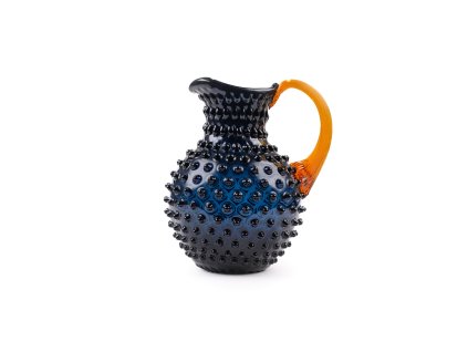 5125 2 paris hobnail jug 2l dark blue smoke amber
