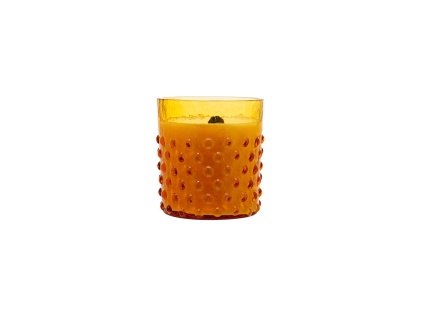 5771 5 hobnail candle amber with honey sandalwood