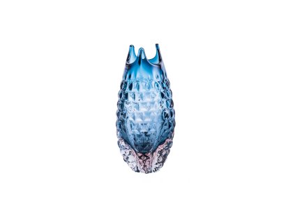 ** 611 Lyngblomst Vase 25 cm Blue smoke & Rosa
