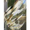 2386 2 confetti elipse vase 23 cm marble