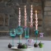 2539 2 tulipan candle holder 25 cm turquoise