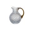 343 1 paris hobnail jug 2l crystal gold