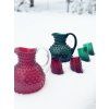 4878 1 paris hobnail jug 2l bottle green