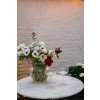 5026 12 frosty dahlia vase 22 cm crystal
