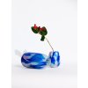5487 3 meadows vase 26 cm scandi mint with blue rose