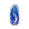 5487 meadows vase 26 cm scandi mint with blue rose