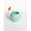 5666 11 hobnail globe vase 18 cm scandi mint