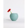 5666 5 hobnail globe vase 18 cm scandi mint
