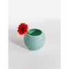 5666 6 hobnail globe vase 18 cm scandi mint