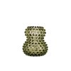 5963 3 hobnail birdie vase 13 cm olivegreen