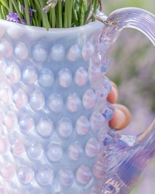 Where design meets nature. Our Hobnail Jug feels just as at home among blooming lavender as it does on your dining table....