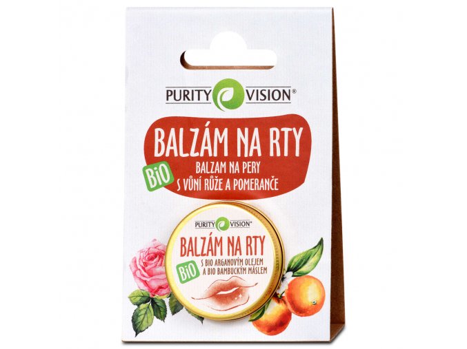 purity vision balzam na rty s bio arganovym olejem