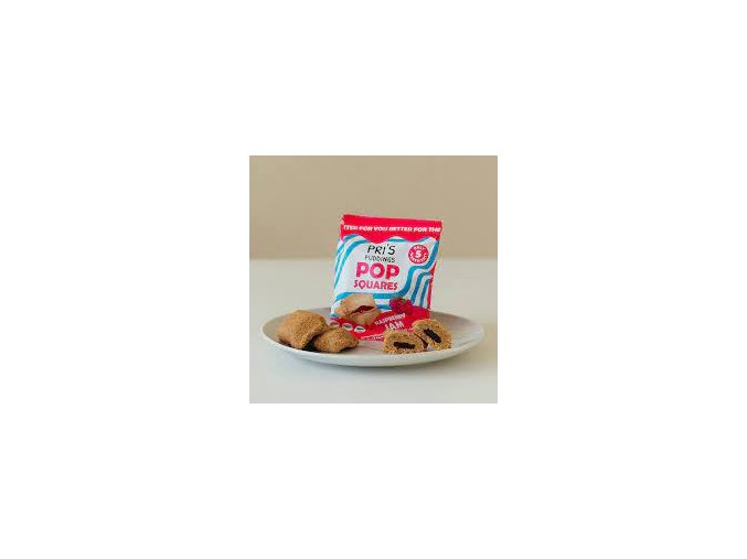 Pri´s Puddings Pop squares RASPBERRY JAM (malinová náplň) 1