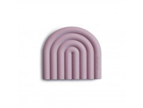 Mushie silikonove hryzatko RAINBOW Mauve