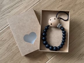 Klip na dudlík *SIMPLE BLACK*