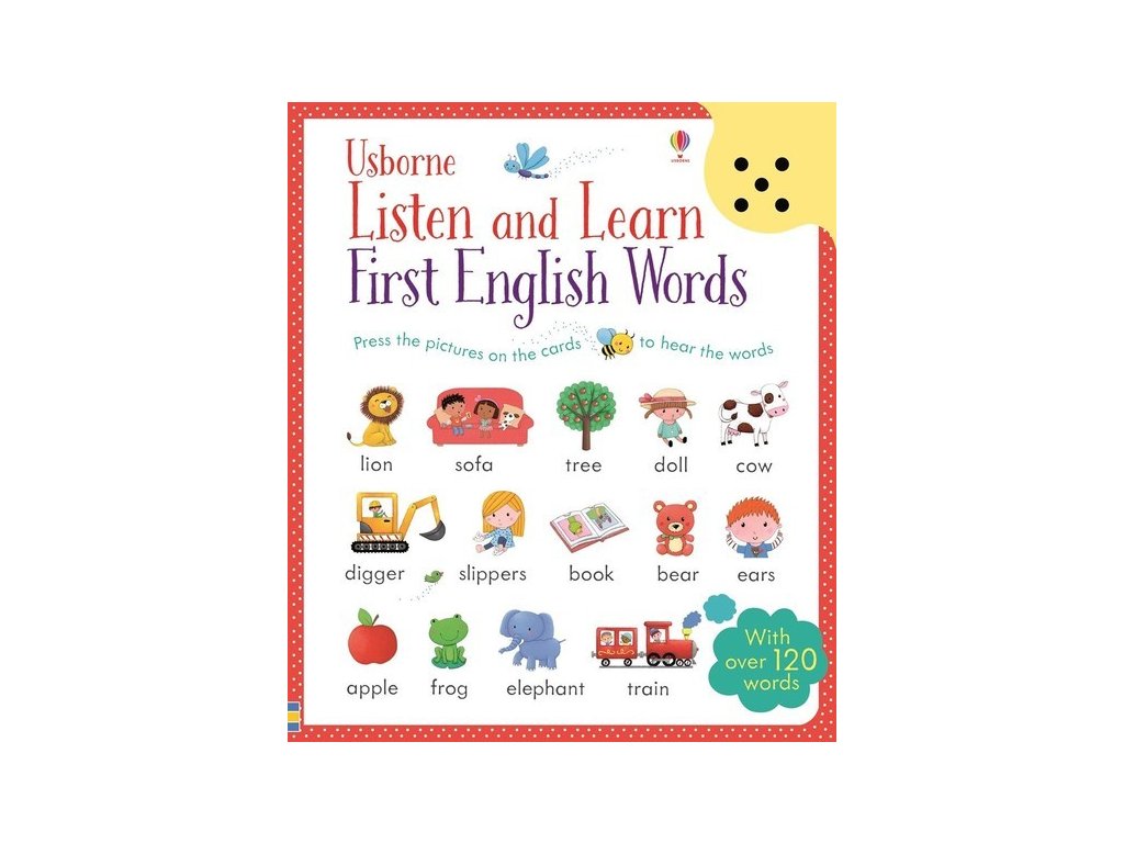 usborne listen and learn first english words w sound panel