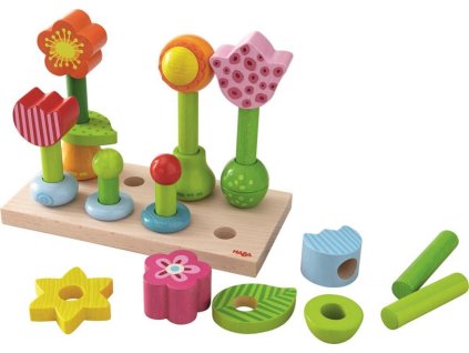 Haba Dřevěná skládačka Květiny