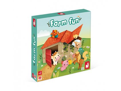 Janod Spoločenská hra pre deti Zábava na farme
