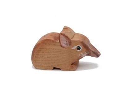 Elephant Shrew Wooden Figure