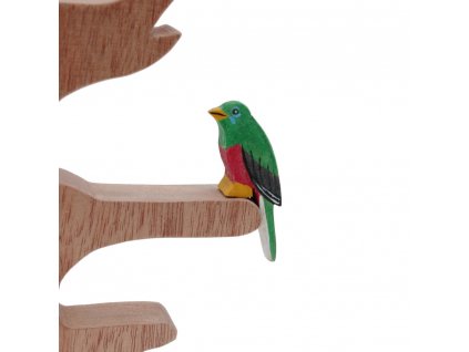 Narina Trogon Wooden Bird v2