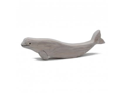 Beluga Whale Wooden Figure