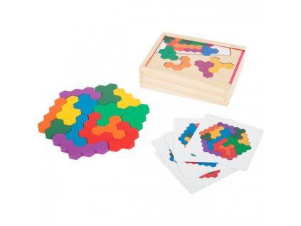 11729 legler small foot holzpuzzle bunte waben a