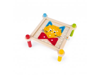 Janod mozaika a vyšívání s předlohami série Montessori 3+