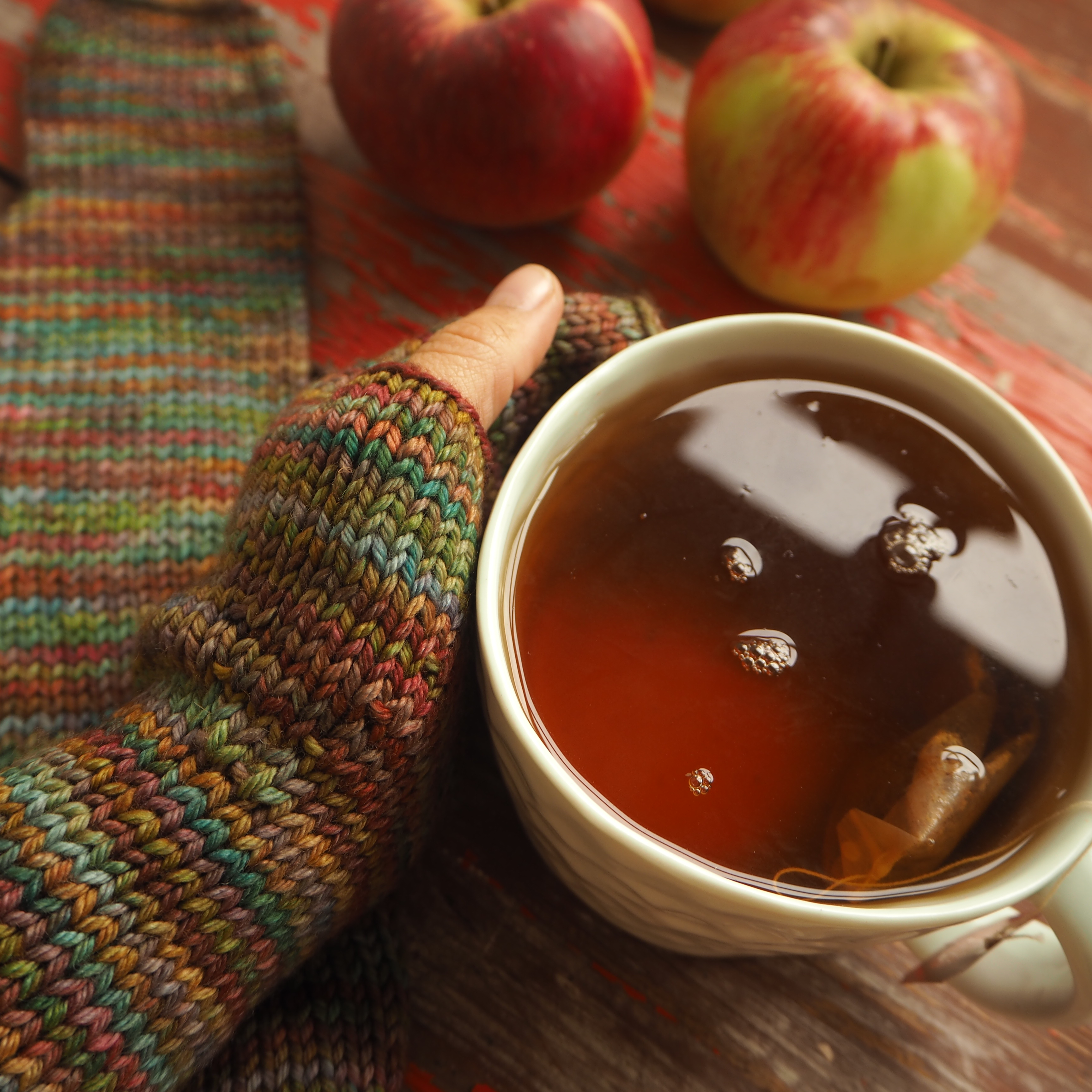 Pletené návleky na ruce