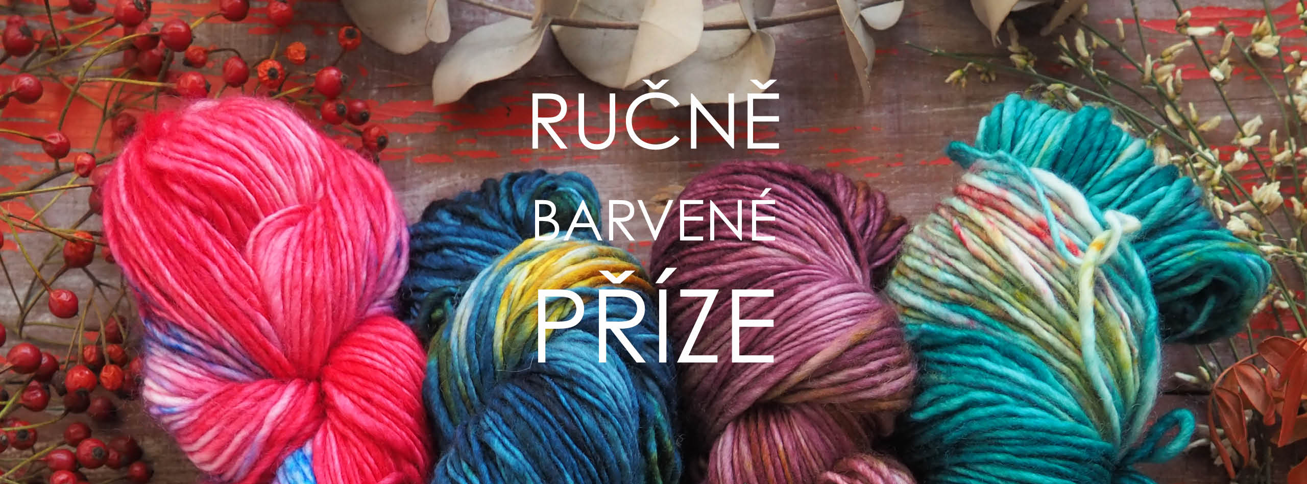 Ručně barvené příze